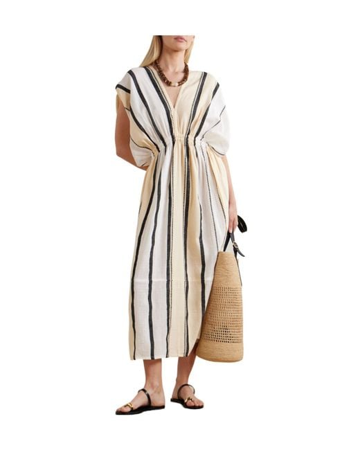 Lemlem Natural Striped Cotton Dress