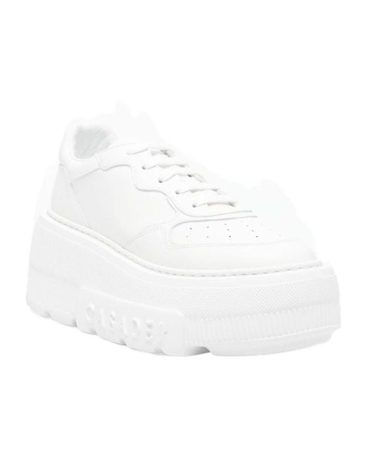 Casadei White Nexus Platform Sneakers