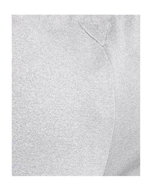 Prada White Straight Leg Drawstring Track Pants