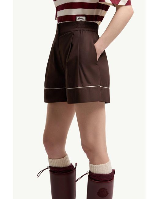 Moncler Brown Tailored Cotton Blend Shorts