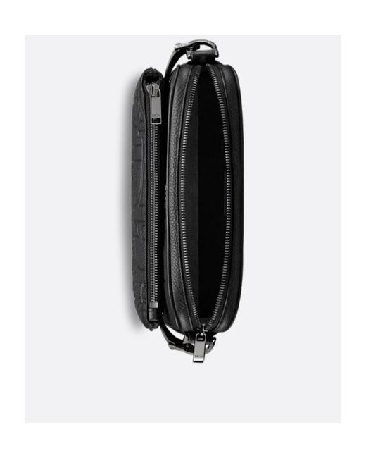 Dior Black Saddle Triple Pouch for men