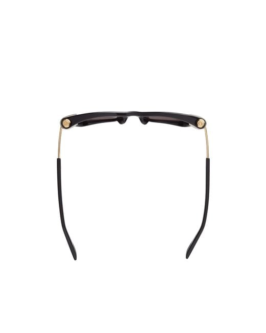 Bottega Veneta White Eyewear Bolt Squared Frame Sunglasses