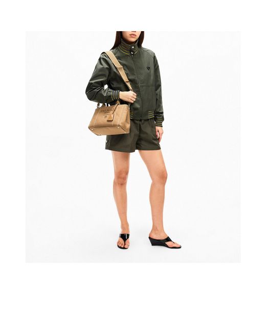 Prada Natural Small Plain Canvas Bag