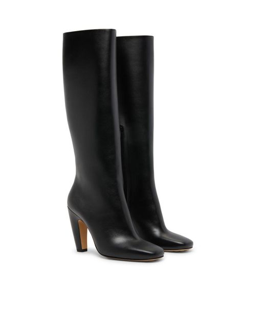 Bottega Veneta Black Logo Boots