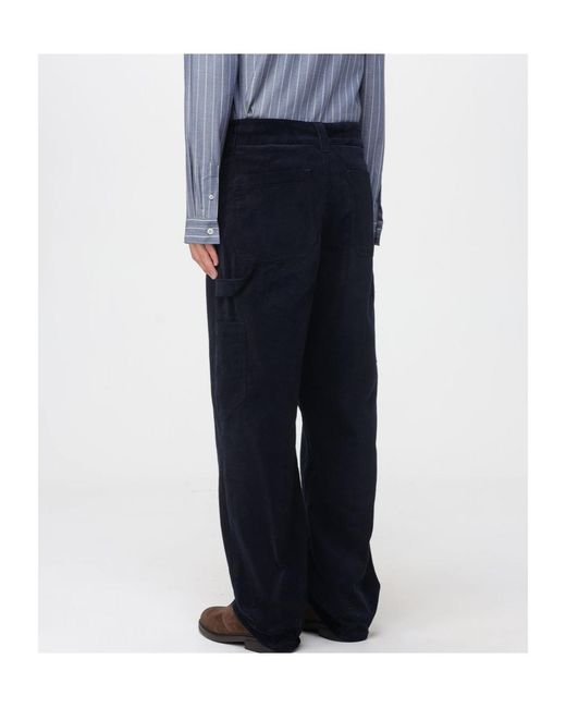 A.P.C. Blue Corduroy Trousers for men