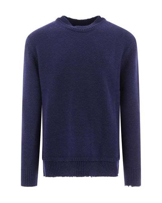 Maison Margiela Blue Décortiqué Sweater for men