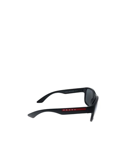 Prada Linea Rossa White Prada Eyewear Square Frame Sunglasses for men