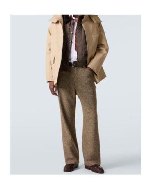 Auralee Natural Hooded Cotton Gabardine Jacket for men