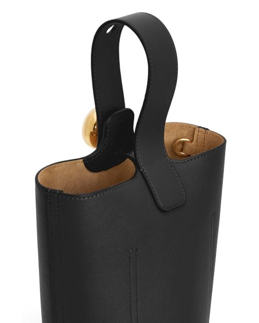 Loewe Black Mini Pebble Bucket Bag