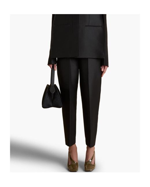 Khaite Black Cam Tailored Pants