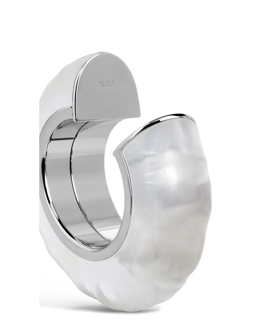 Alaïa Metallic Round Organic Shaped Bangle