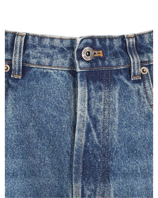 Miu Miu Blue Light-Wash Denim Flare Jeans