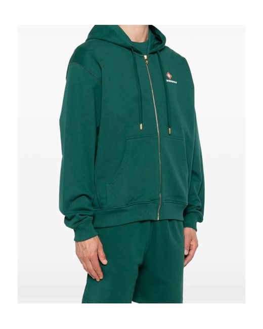 Casablanca Green Long-Sleeve Sweatshirt for men