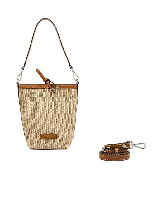 Gianni Chiarini Metallic Top Handle Shoulder Bag
