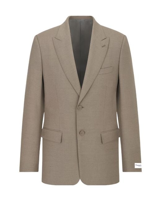 Dior Brown Homme Single-Breasted Long-Sleeved Jacket for men