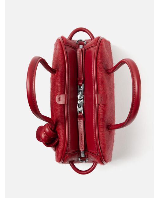 Jacquemus Red Small Turismo Bowling Bag