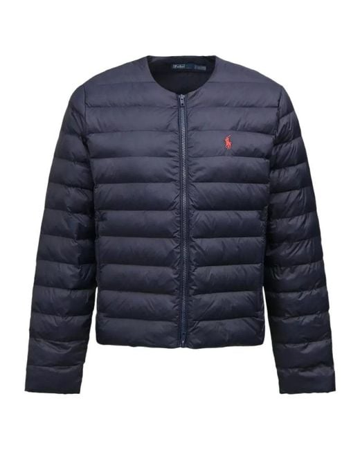 Polo Ralph Lauren Blue Quilted Puffer Down Jacket