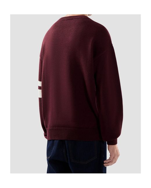 Gcds Purple Logo Regular Jumper for men