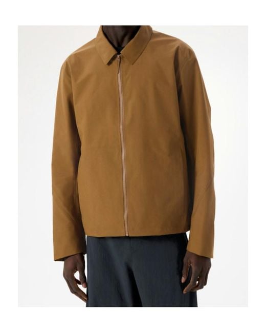 Veilance Brown Centroid Waterproof Performance Jacket for men