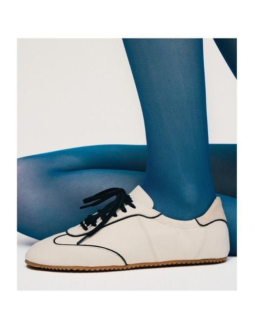 Scarosso White Riley Lace-Up Sneakers