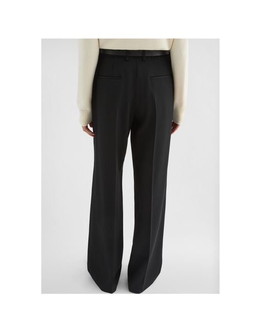 Jil Sander Black Wool Gabardine Tailored Trousers