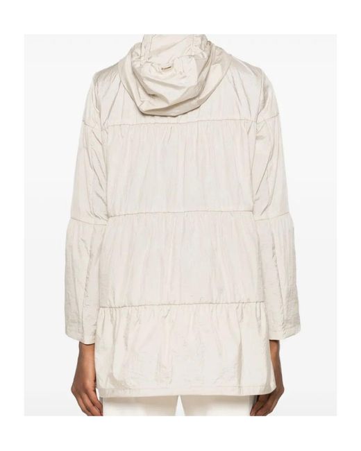 Herno White Ruffled Jacket