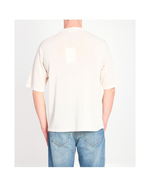 Roberto Collina White Relaxed Crewneck T-Shirt for men