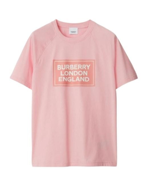 Burberry Pink Short-Sleeved T-Shirt