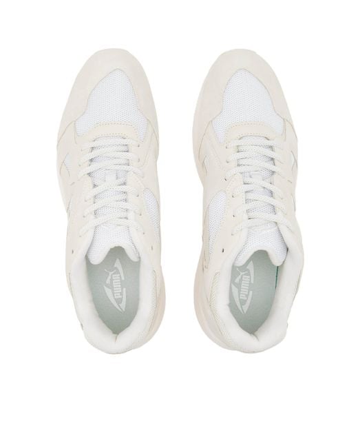 PUMA White Prevail Premium Sneakers for men