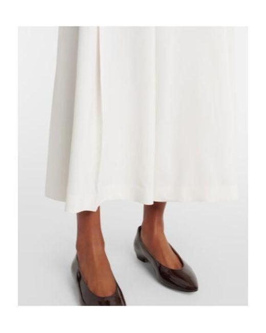 Ralph Lauren White Silk Culottes