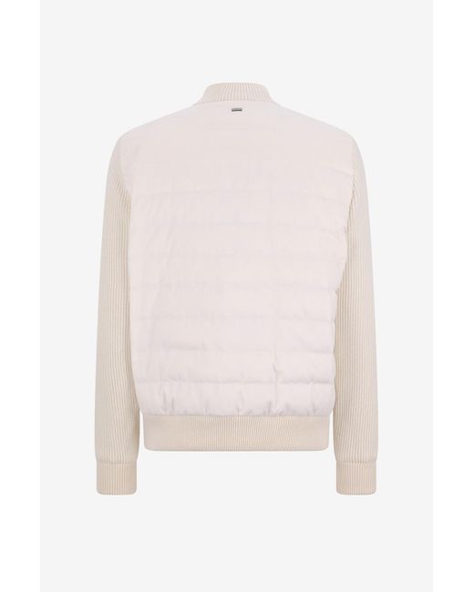 Herno Pink Quilted Knit Down Jacket for men