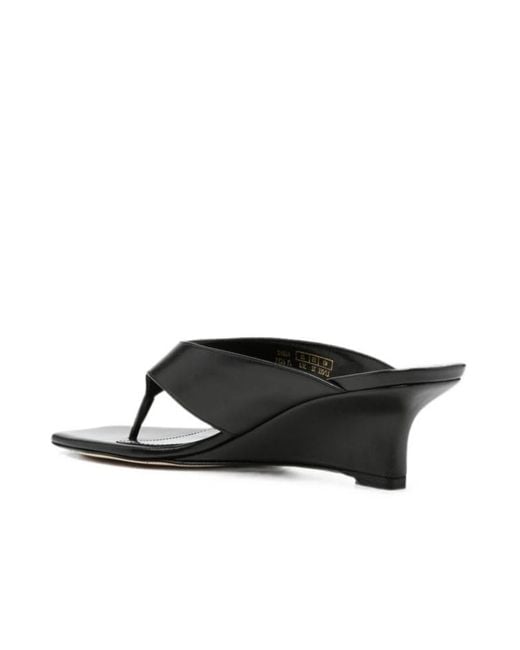 Stuart Weitzman Black Square-Toe High-Heeled Sandals