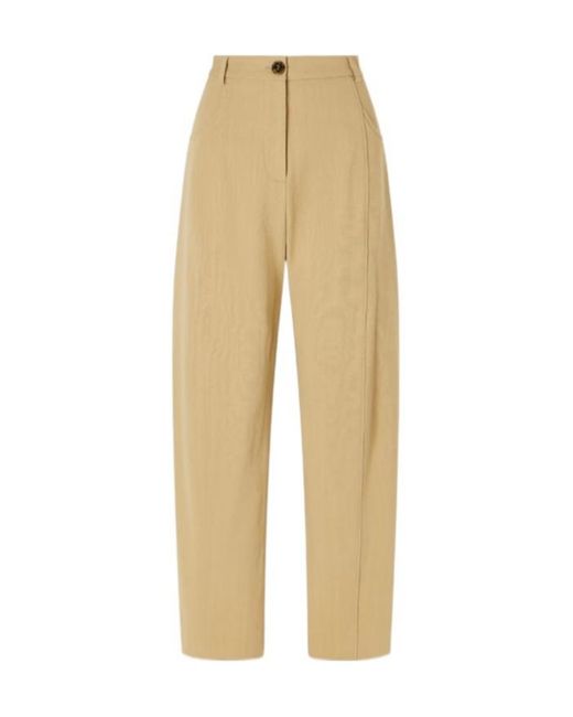 Blazé Milano Natural Decorative Twill Tapered Pants