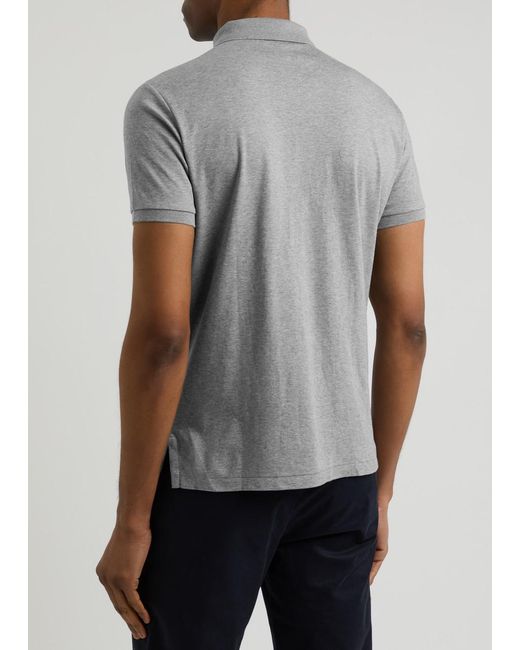 Polo Ralph Lauren Gray Slim Pima Cotton Polo Shirt for men