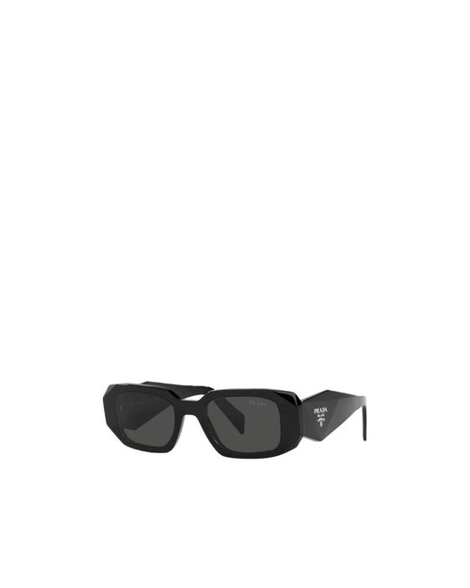 Prada Black Rectangle Blk Frm Drk Gry Lns for men