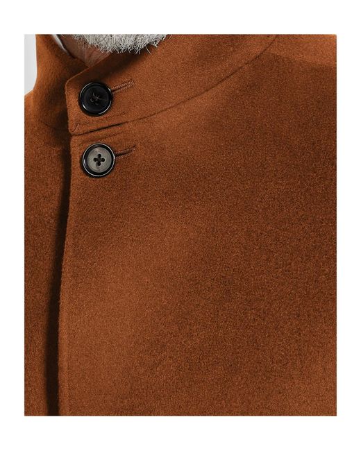 Zegna Brown Buttoned Chore Jacket for men