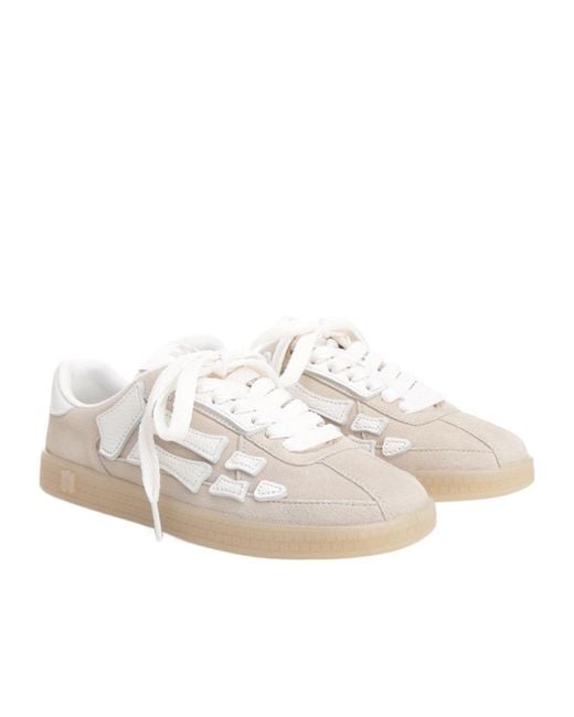 Amiri White Pacific Bones Almond Toe Sneakers