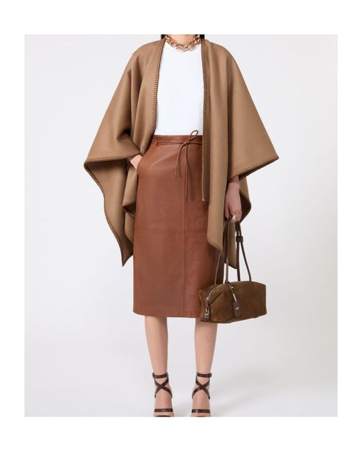 Max Mara Brown Boston Suede Tote Bag