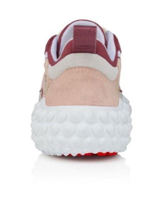 Christian Louboutin Pink Mara Low-Top Sneakers