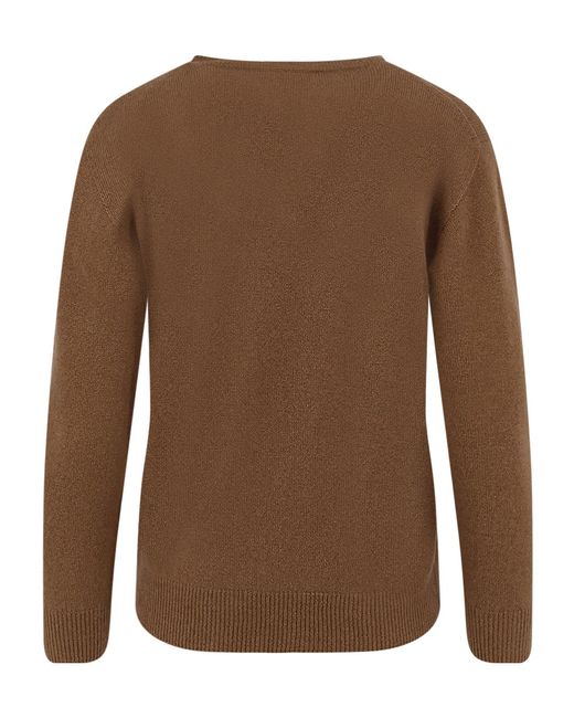 The Row Brown Crewneck Knitted Jumper