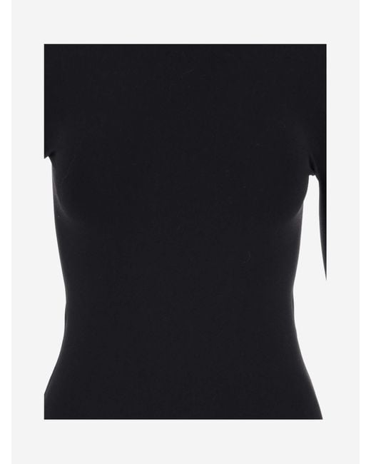 The Row Black Long-Sleeved Dress