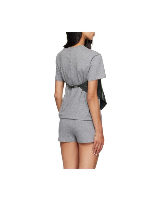 Paloma Wool Gray Alba Strapless Top