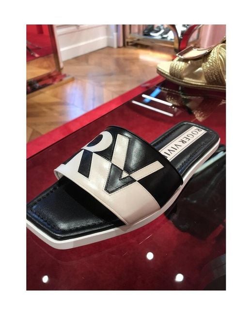 Roger Vivier White Call Me Vivier Sandals