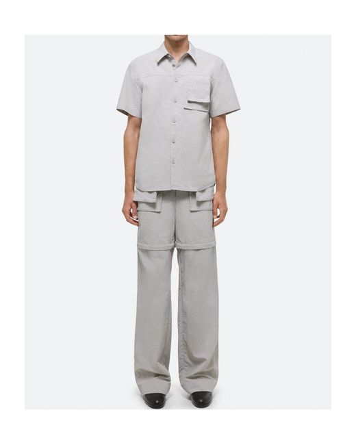Helmut Lang Gray Utility-Pocket Shirt for men