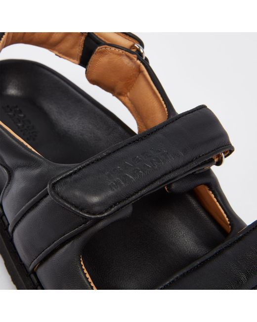 Isabel Marant Black Leather Sandals