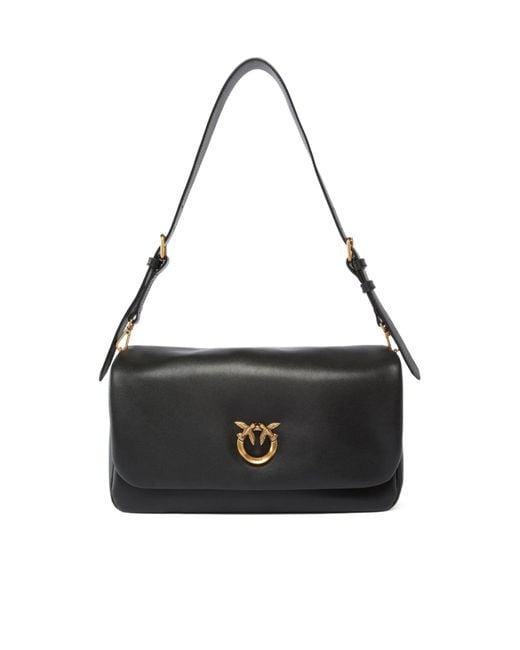 Pinko Black Click Soft Classic Crossbody Bag