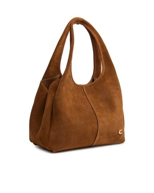COACH Brown Lana Shoulder Bag