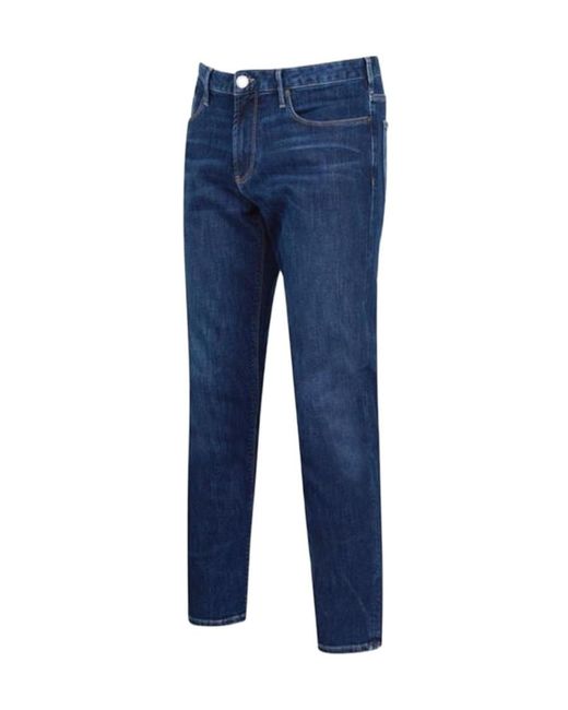 Emporio Armani Blue Logo Jeans for men