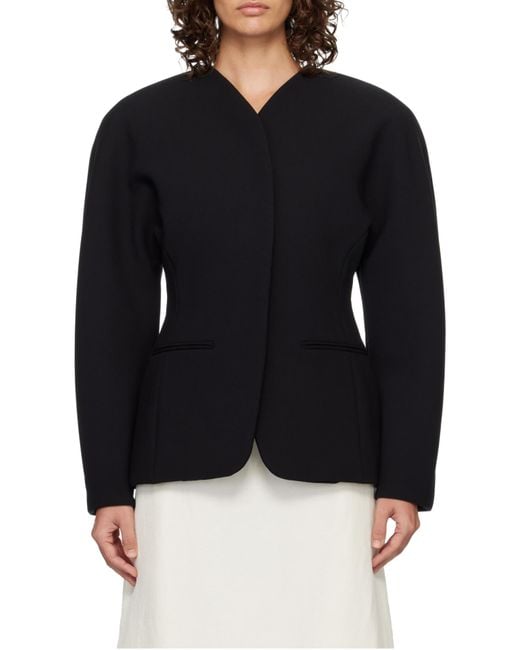 Jacquemus Black The Ovalo Jacket