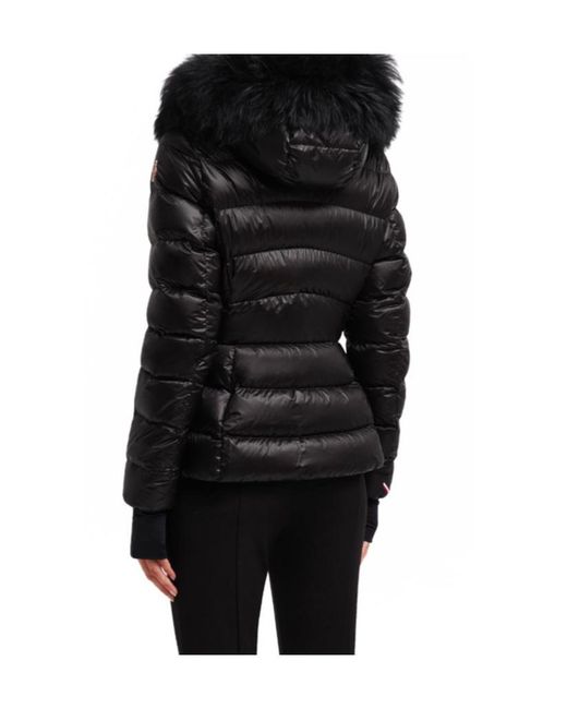 Moncler Black Grenoble Armoniques Logo Patch Down Jacket